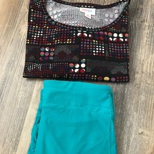 LuLaRoe Irma and Leggings Set